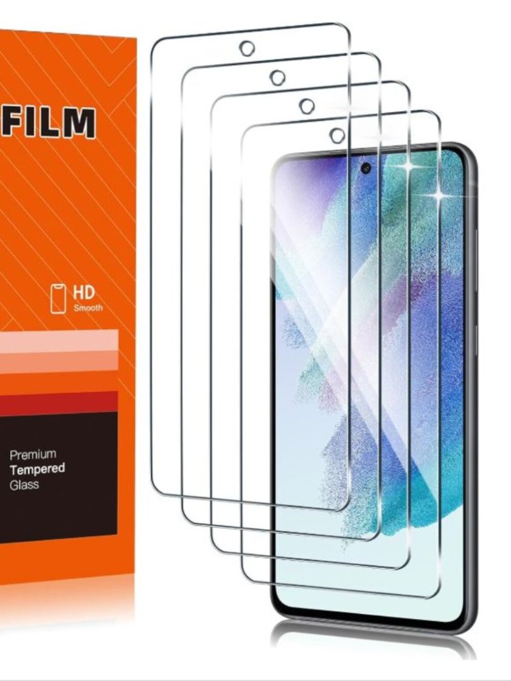 Tempered Glass Screen Protector Compatible for Samsung Galaxy S21 FE 4G,S21 FE 5
